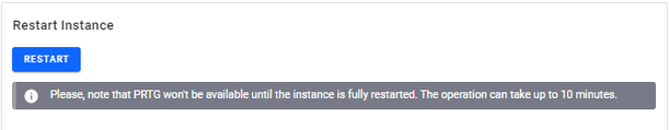 Restart Instance Restart Instance