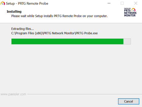 Setup: Installing PRTG Setup: Installing PRTG