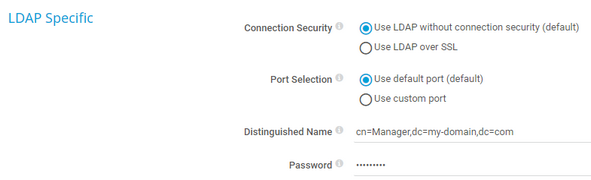 LDAP Specific LDAP Specific
